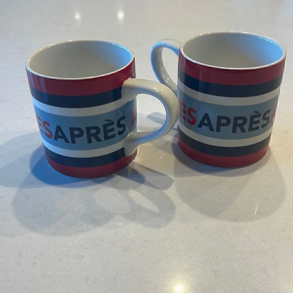 Williams Sonoma mark & graham apre’s coffee cups excellent condition 2 in sale.